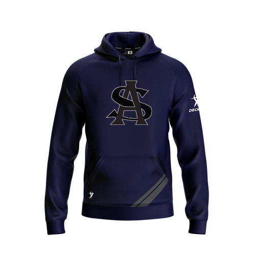 [FOLHSMNV-YXS-LOGO1] Decker Summit Hoodie (Youth XS, Navy, Logo 1)