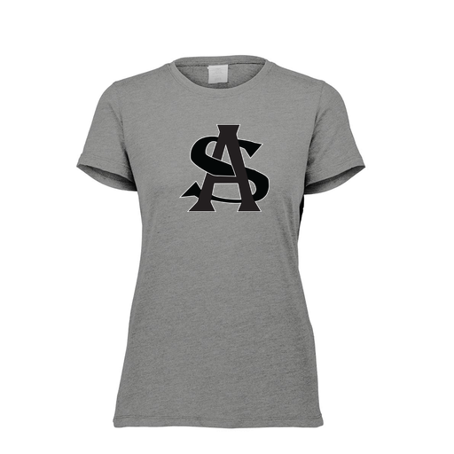 [FTSCUBGY-FAXS-LOGO1] Decker Women's Tri-Blend T-Shirt - Short Sleeve (Female Adult XS, Gray, Logo 1)
