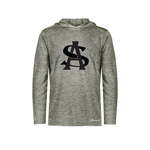 [FOLHCGGY-AS-LOGO1] Decker Men's Charge Hoodie (Adult S, Gray, Logo 1)