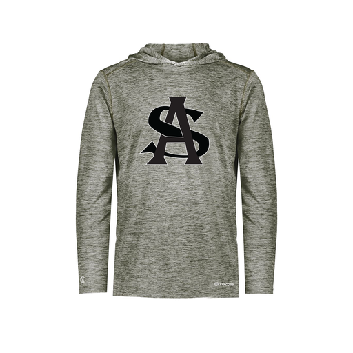 [FOLHCGGY-YS-LOGO1] Decker Youth Charge Hoodie (Youth S, Gray, Logo 1)