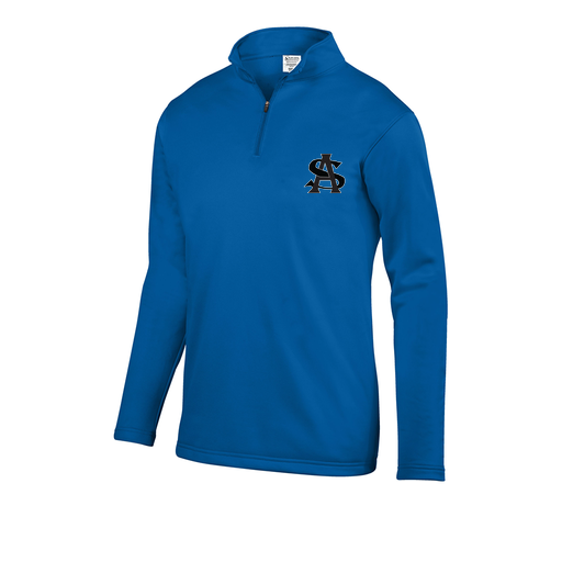 [FOLQFFRY-AS-LOGO1] Decker Men's FlexFleece 1/4 Zip (Adult S, Royal, Logo 1)